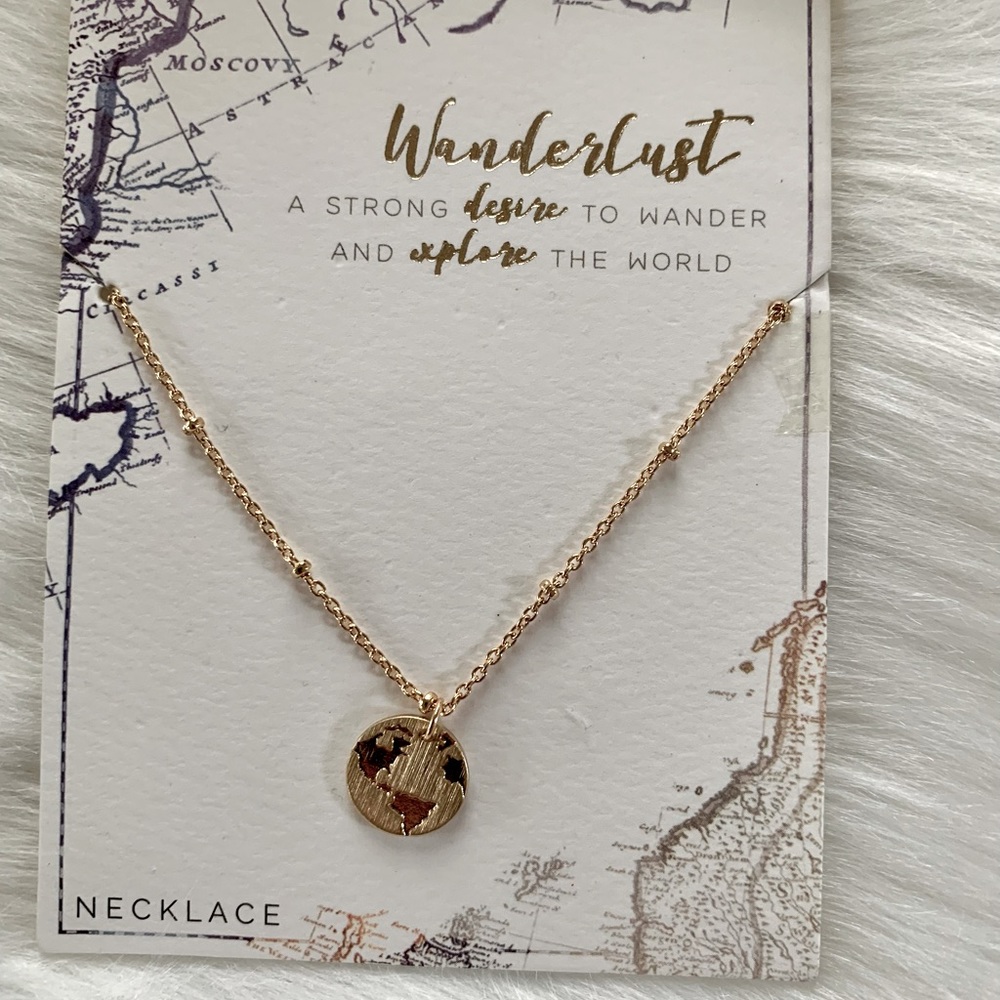 Explore The World Gold Necklace